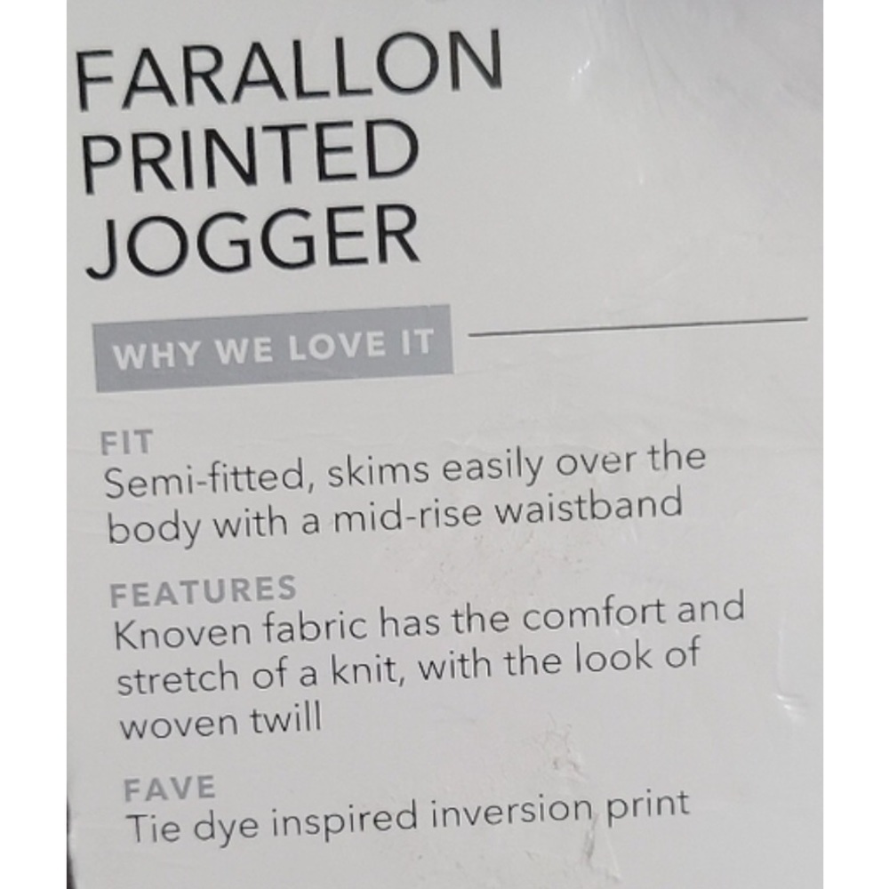 Athleta Farallon Tie Dye Inversion Print Joggers Z. - Picture 15 of 16
